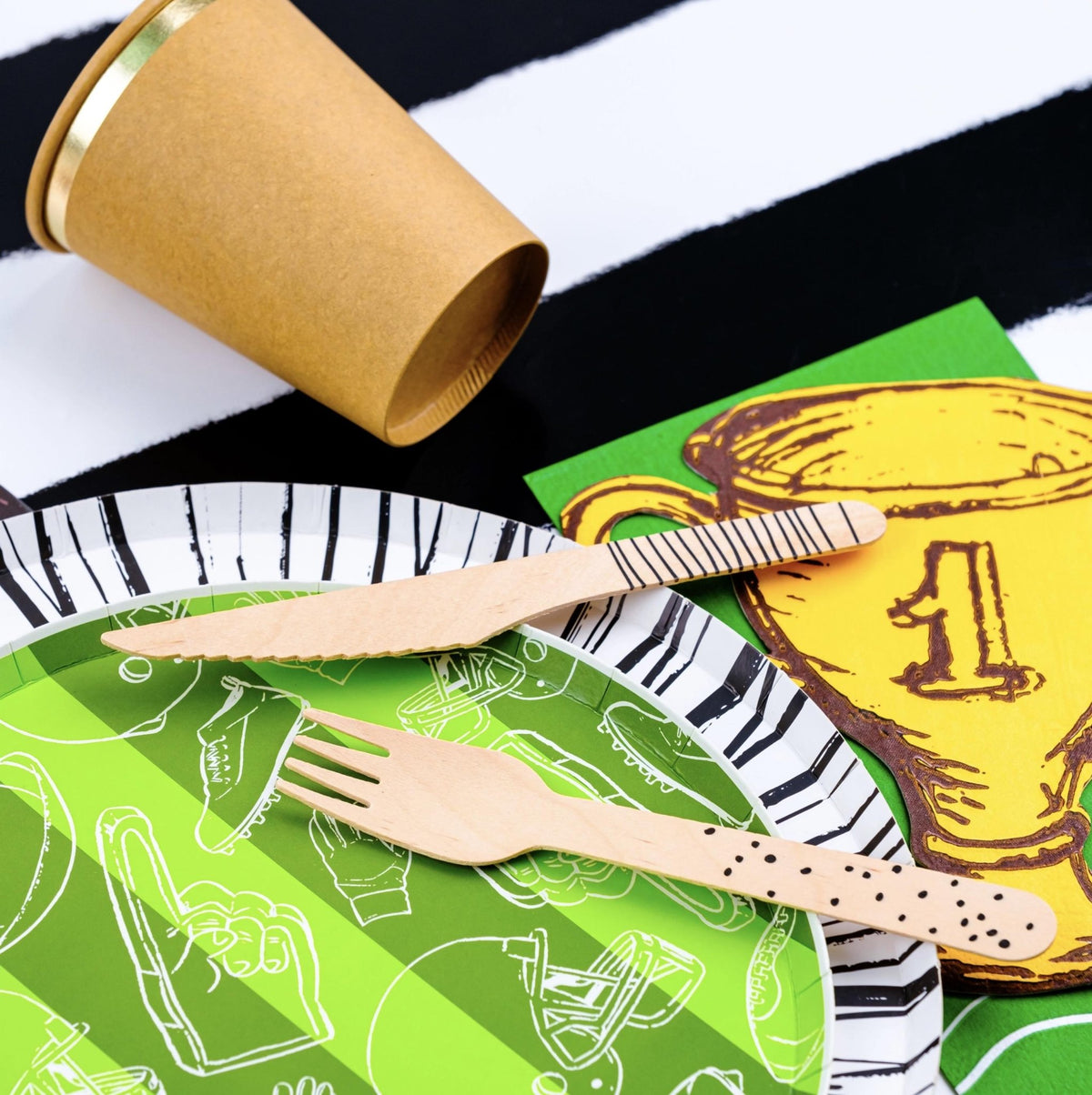 Touchdown Football Plates - Stesha Party