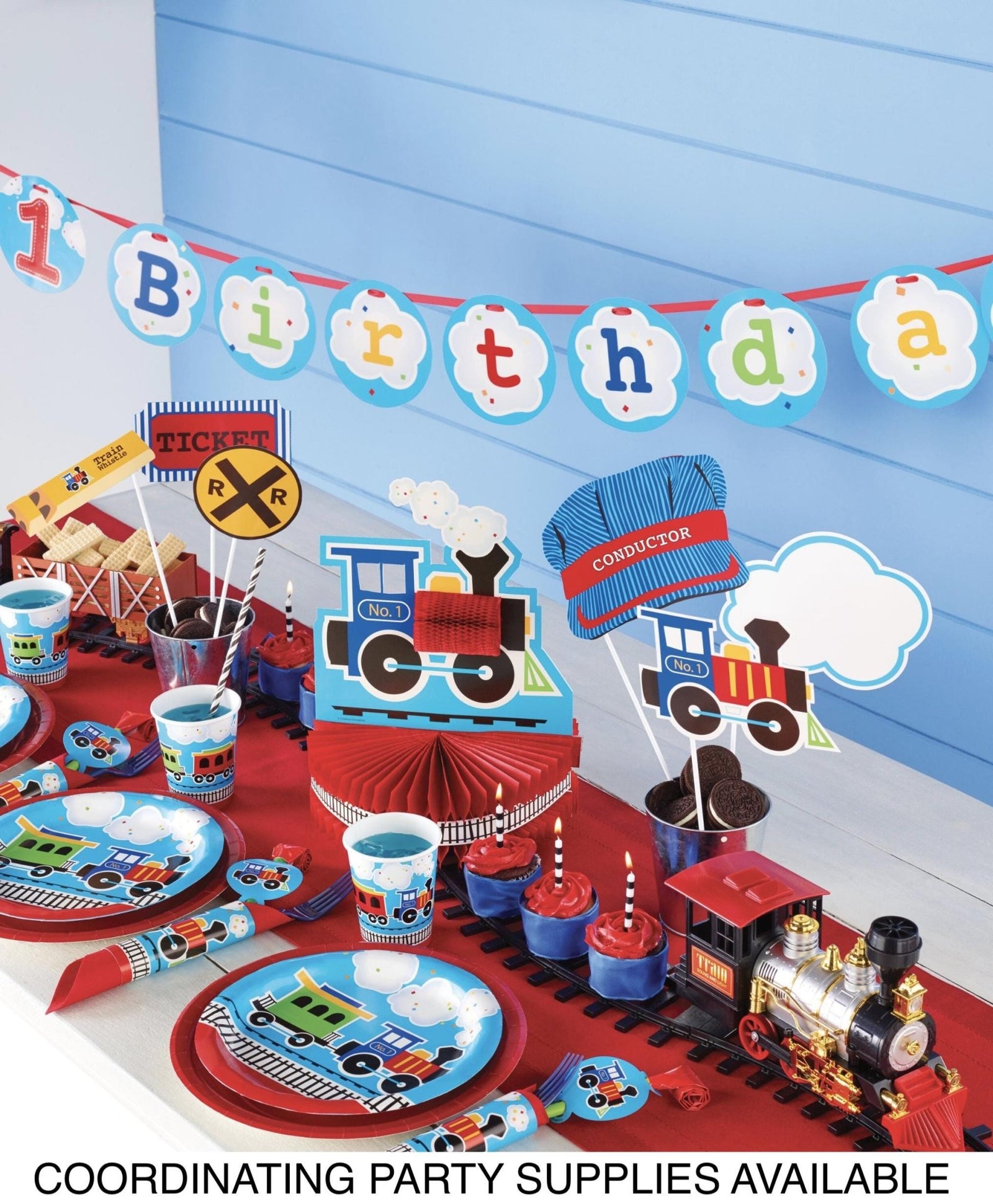 Train Birthday Balloon 37" - Stesha Party