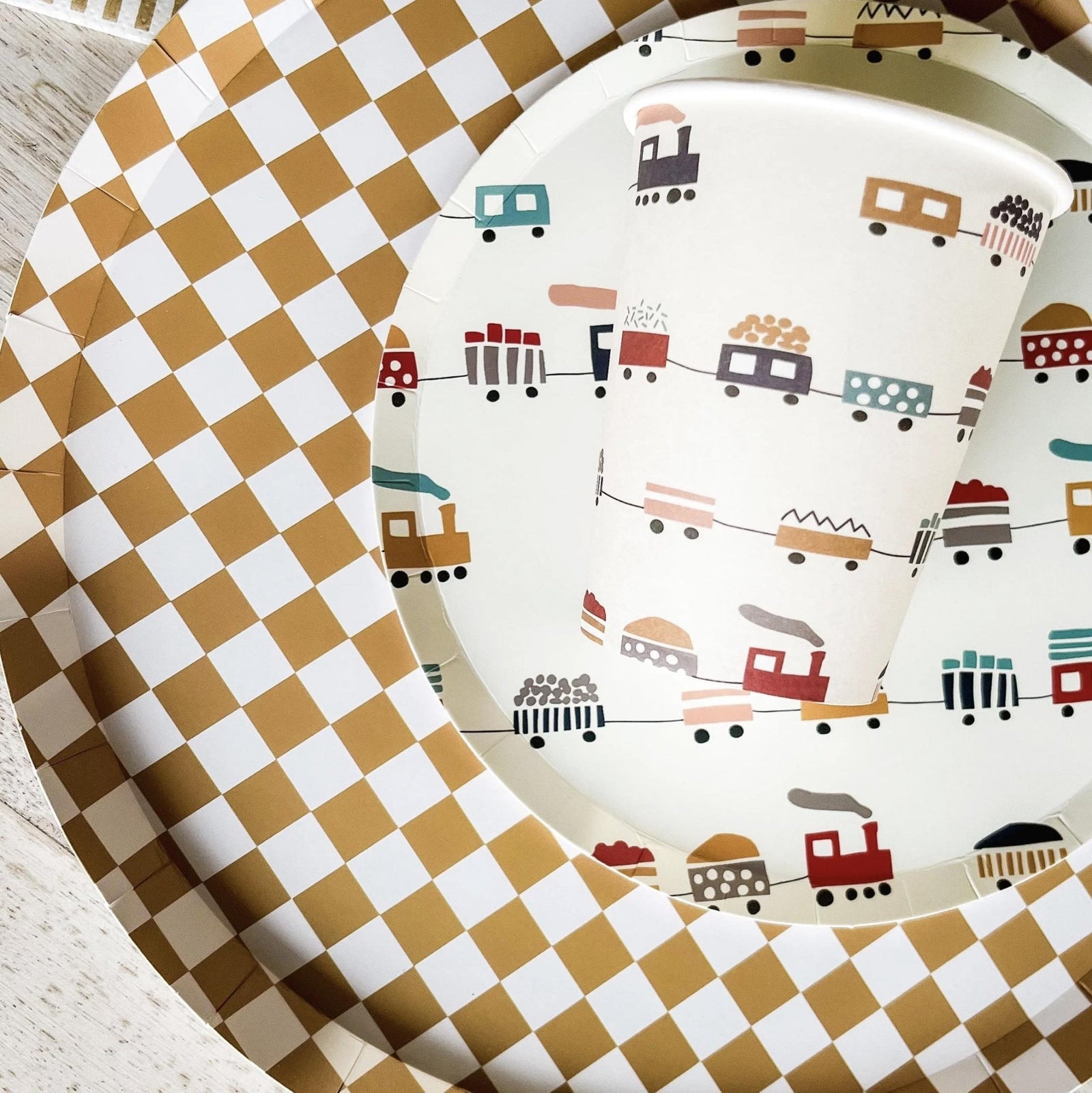 Train Birthday Cups - Stesha Party