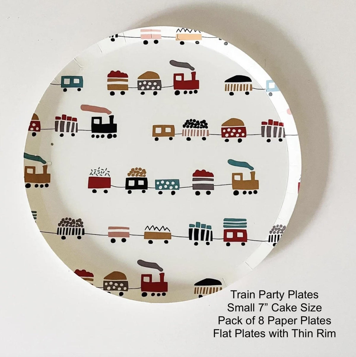 Train Cake Plates - Stesha Party