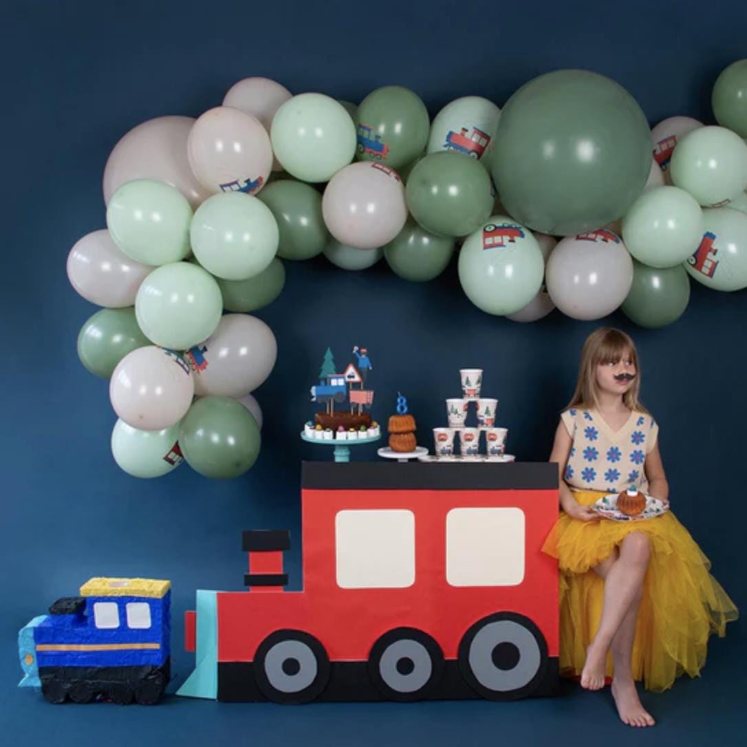 Train Cake Toppers 8ct - Stesha Party