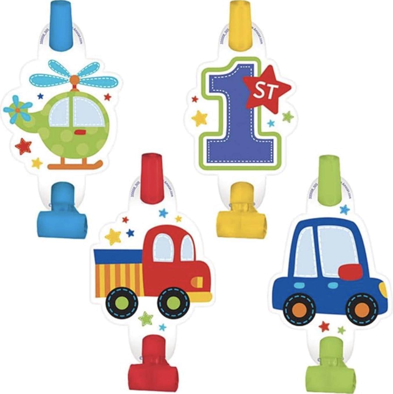 Transportation 1st Birthday Blowouts - Stesha Party