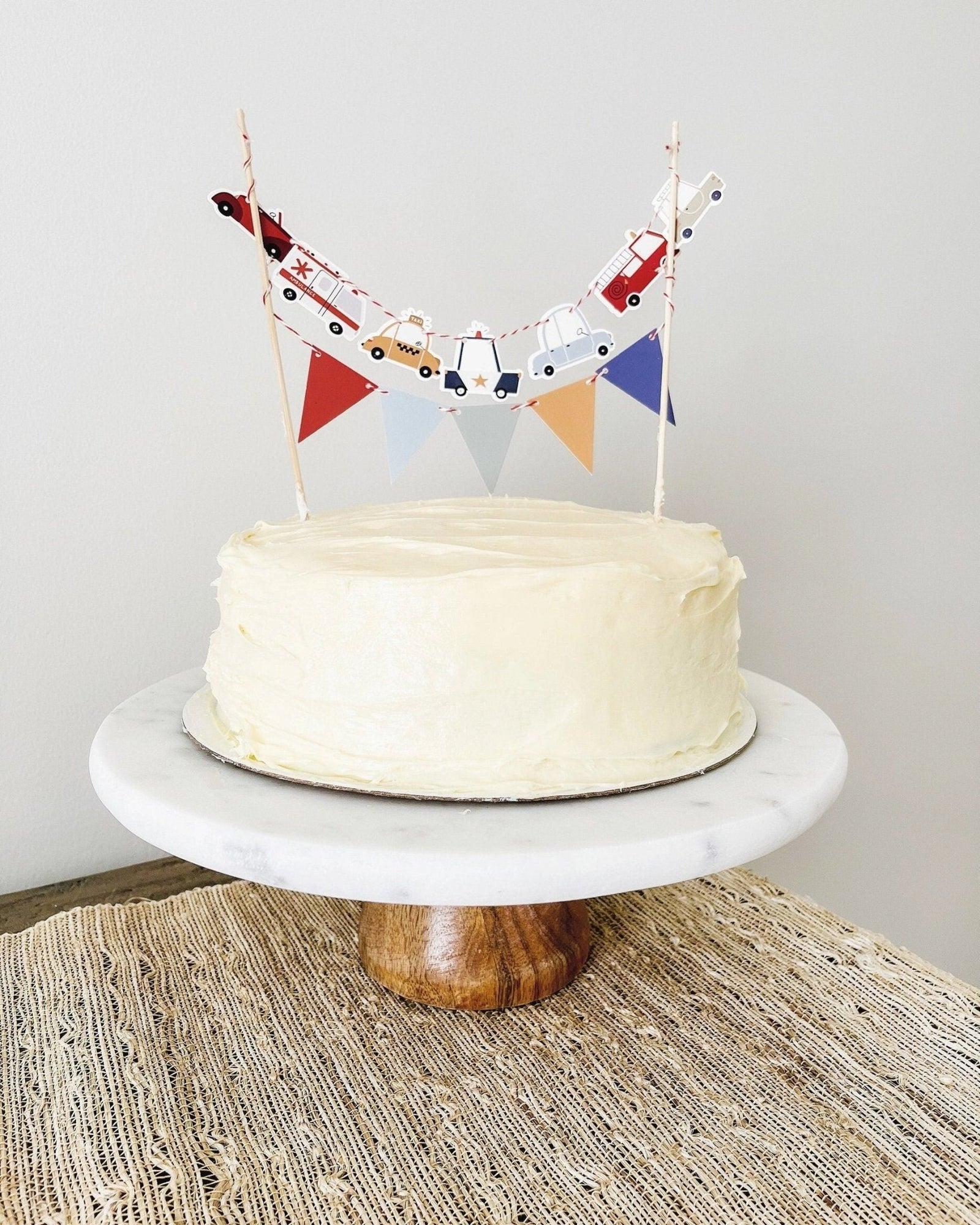 Transportation Cake Banner Set - Stesha Party