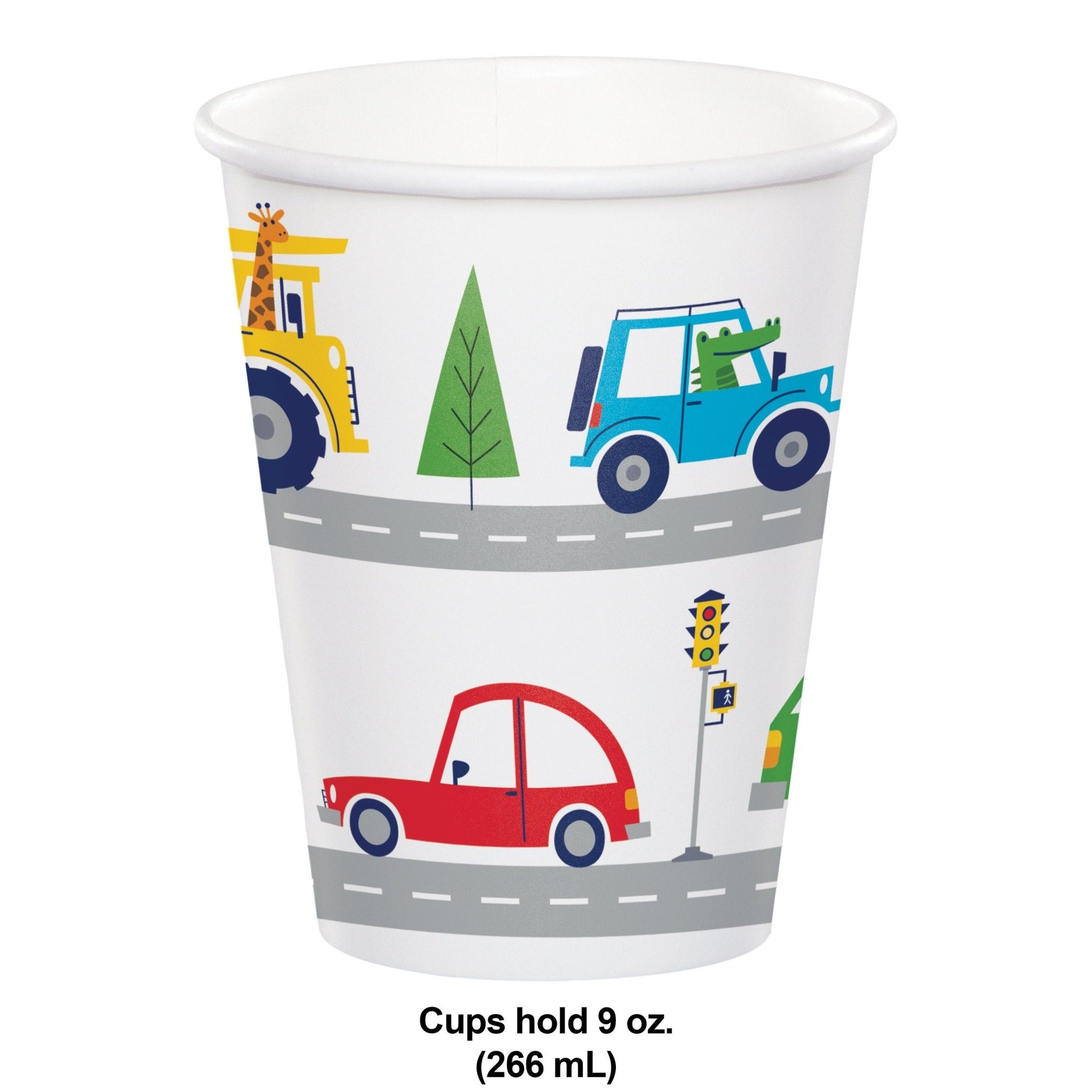 Transportation Paper Cups - Stesha Party