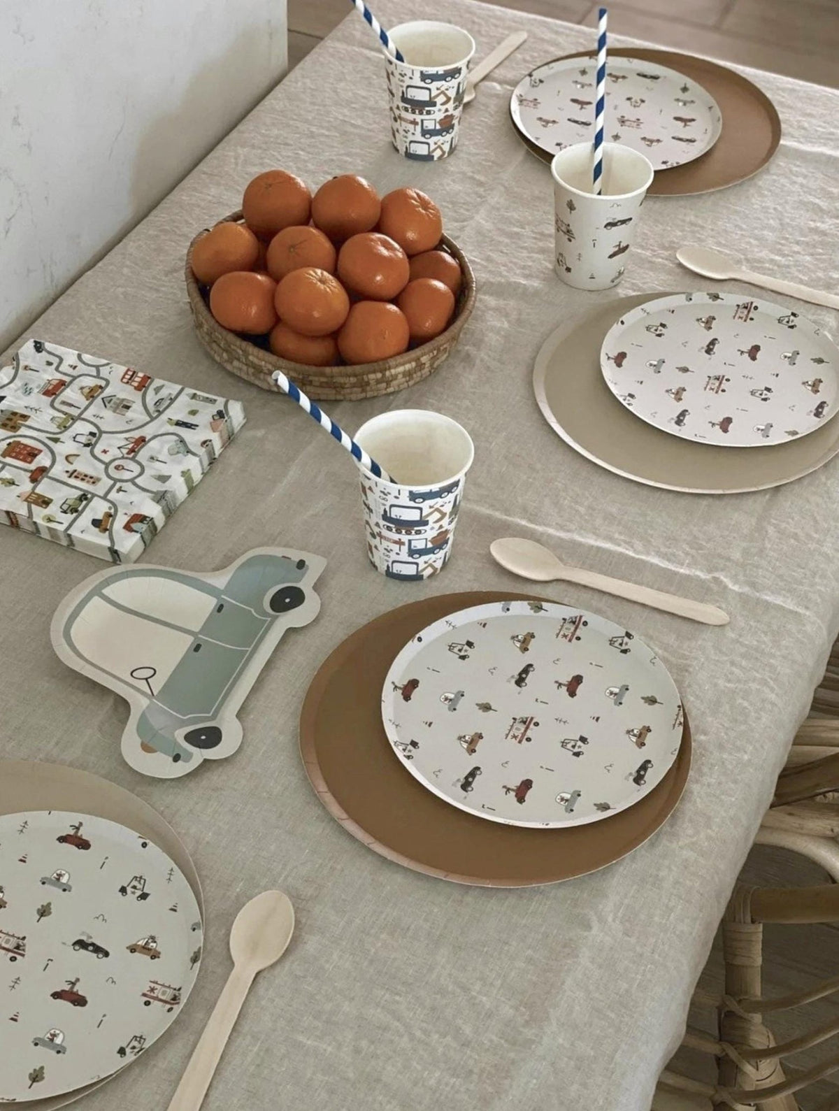 Transportation Party Cake Plates - Stesha Party