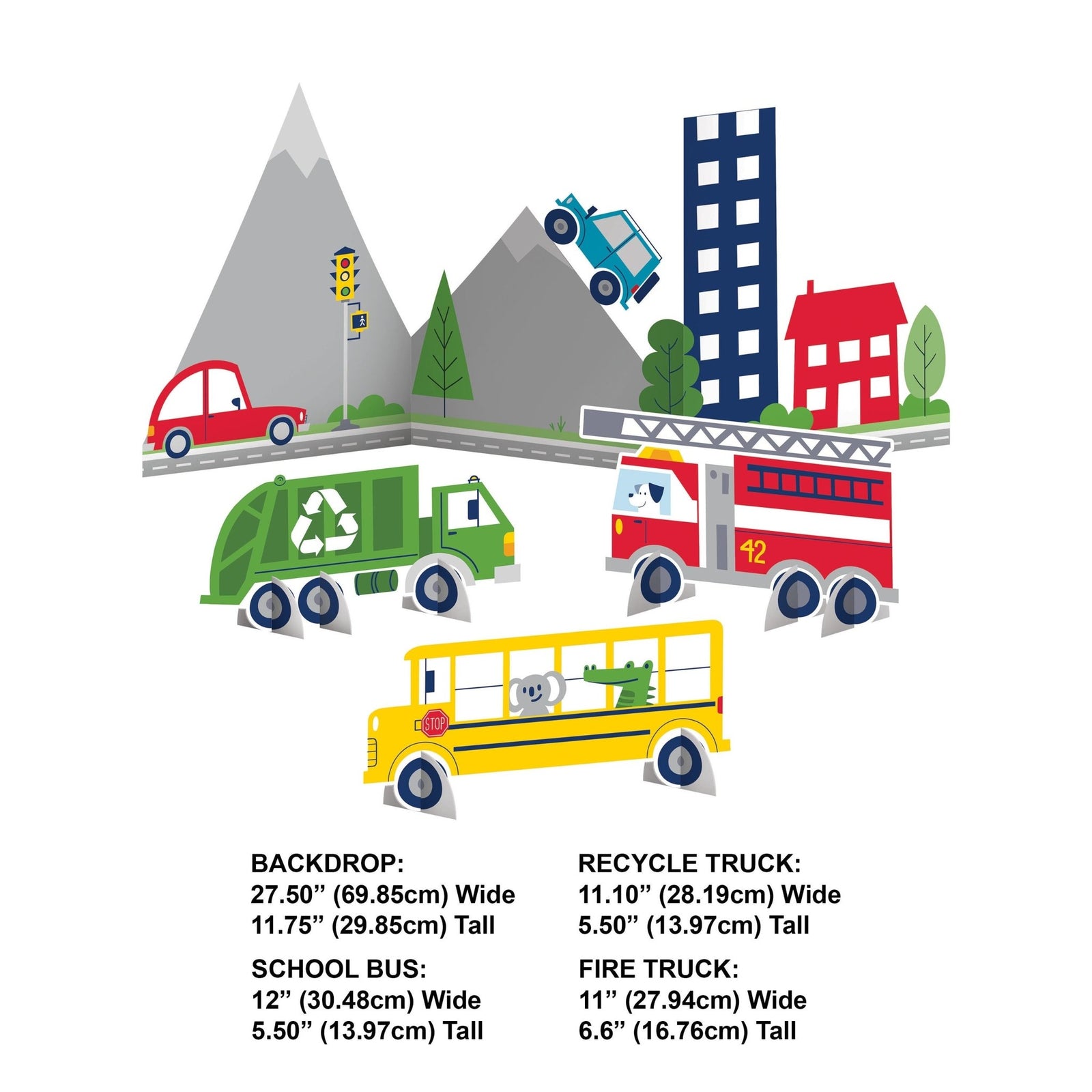 Transportation Party Centerpiece - Stesha Party