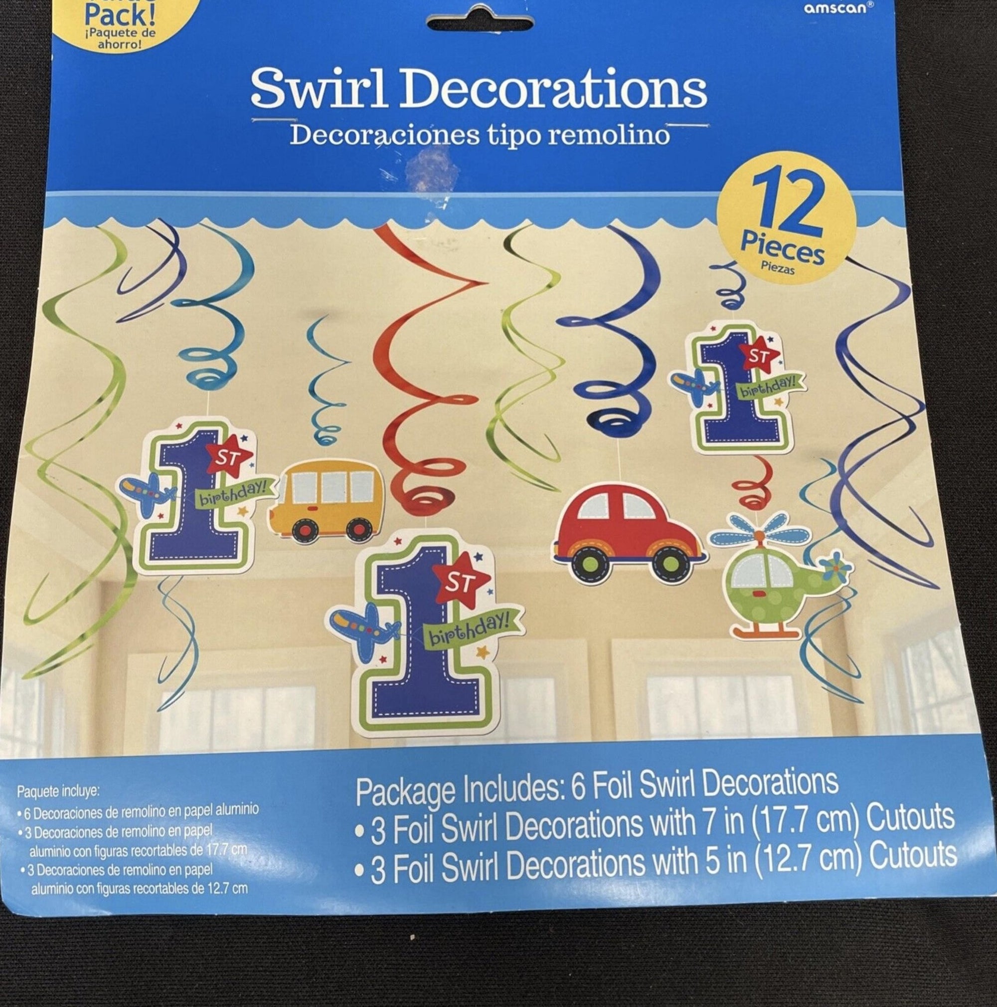 Transportation Party Hanging Decorations 6ct - Stesha Party