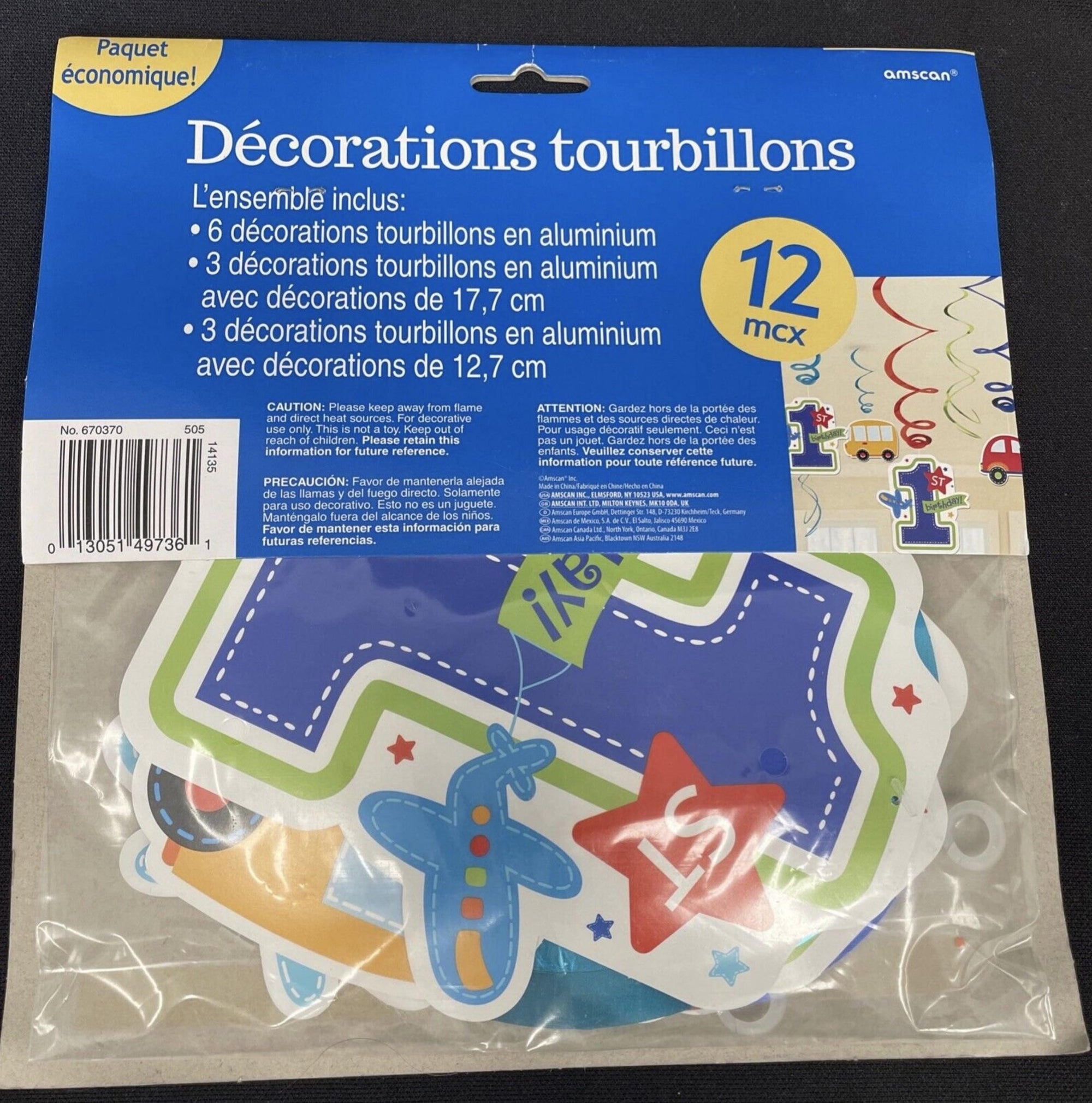 Transportation Party Hanging Decorations 6ct - Stesha Party