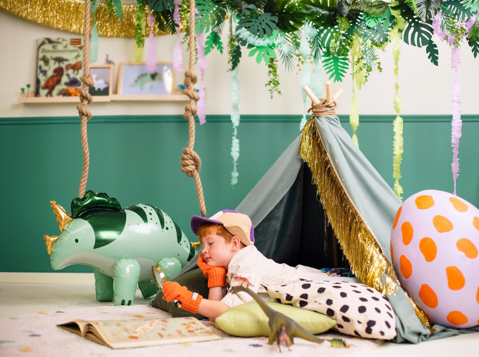 Triceratops Party Balloon - Stesha Party