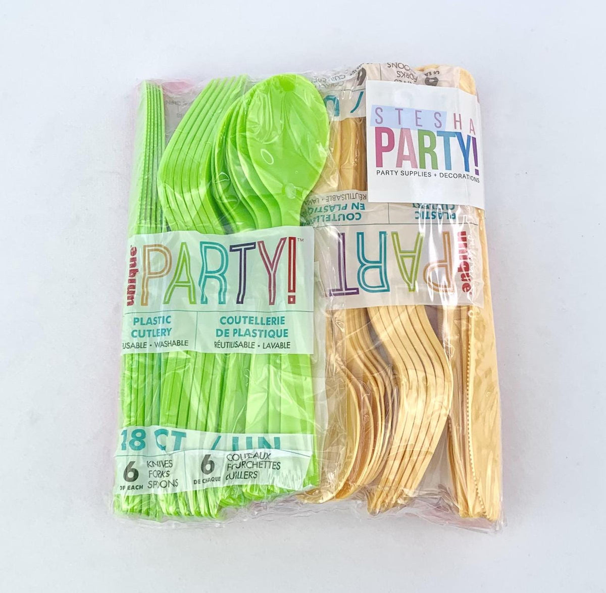 Tropical Fruit Party Cutlery, 24 Guests - Stesha Party