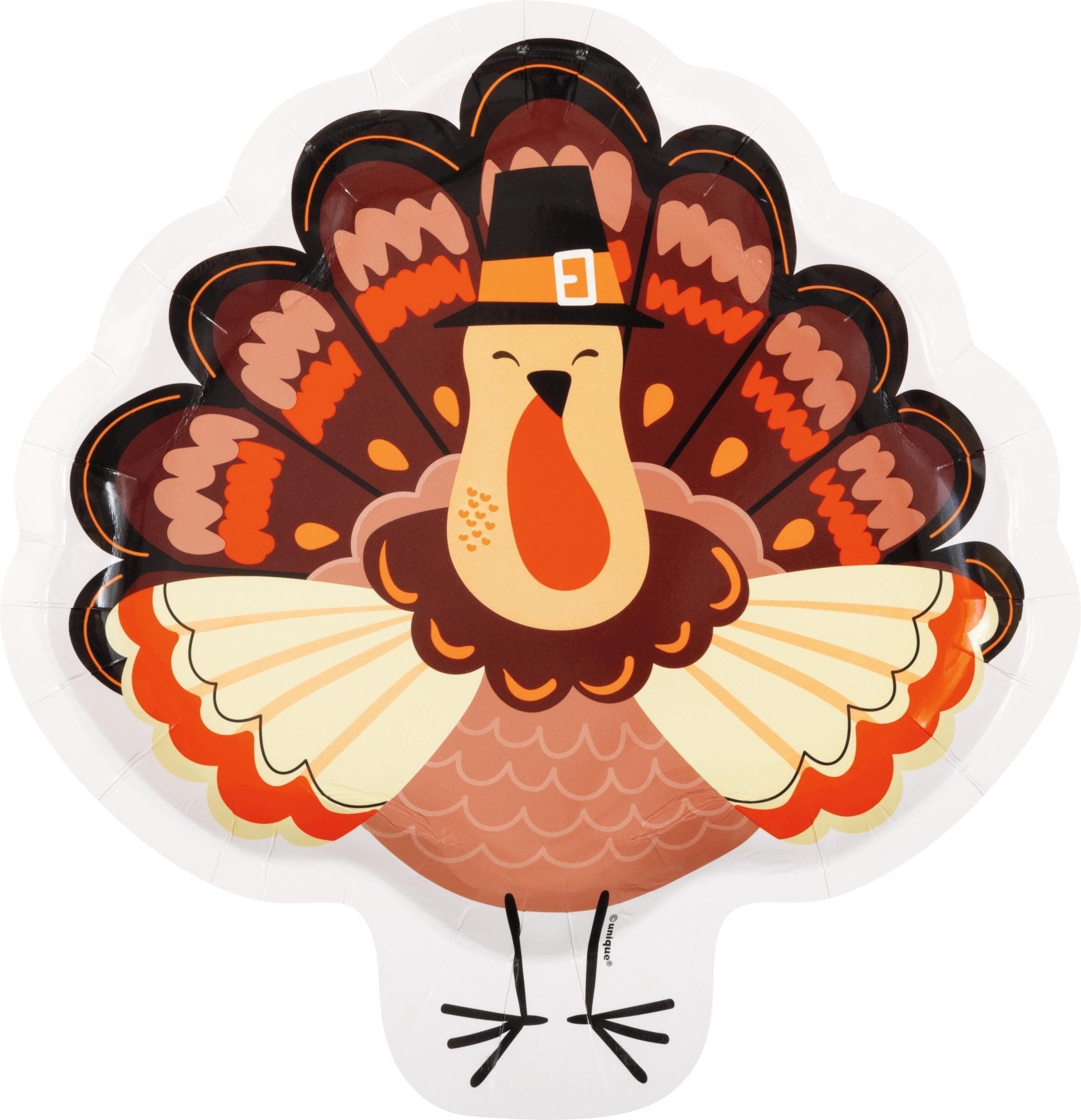 Turkey Shaped Dinner Plates 8ct - Stesha Party