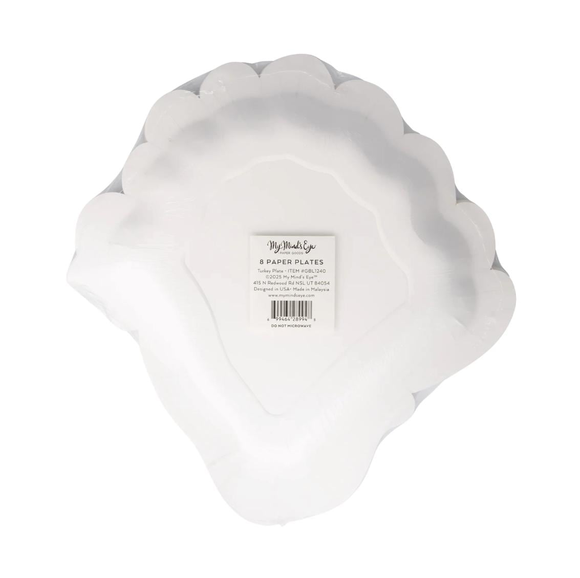 Turkey Shaped Paper Plates - Stesha Party