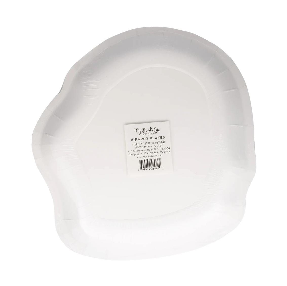 Turkey Shaped Thanksgiving Plates - Stesha Party