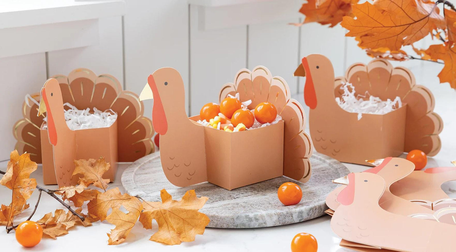 Turkey Treat Boxes, Set of 12 - Stesha Party