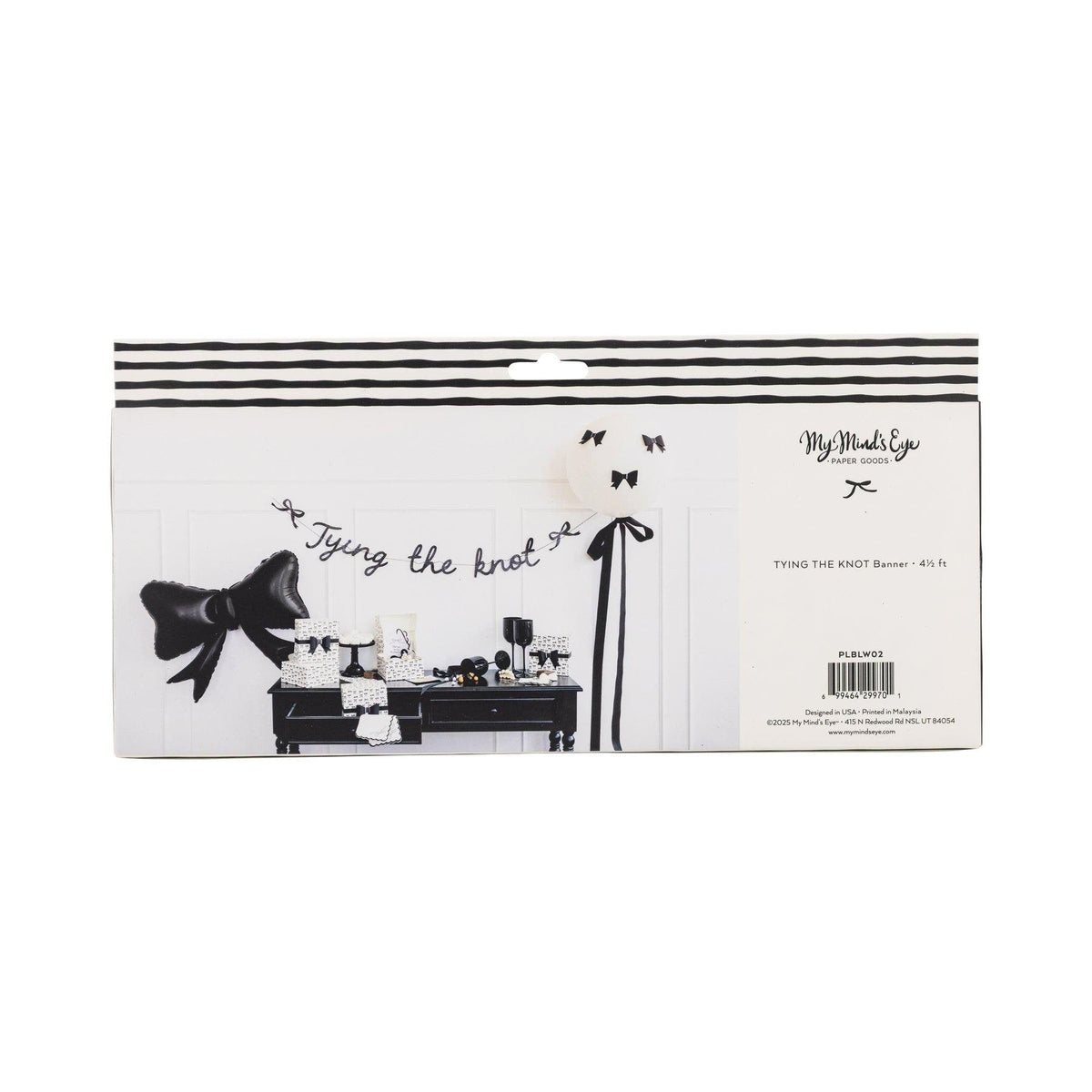 Tying the Knot Glitter Banner - Stesha Party