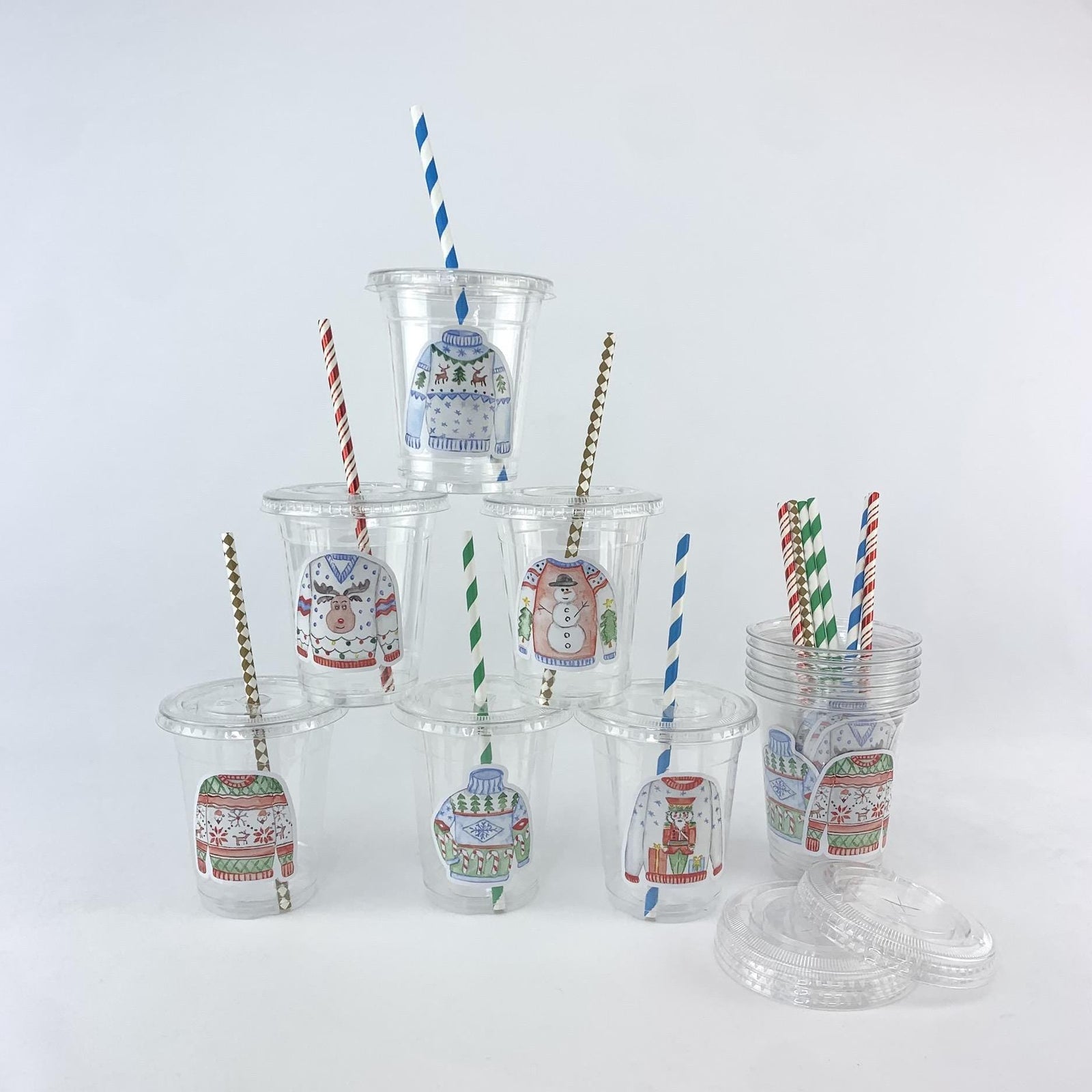 Ugly Sweater Party Drink Cups 12ct - Stesha Party