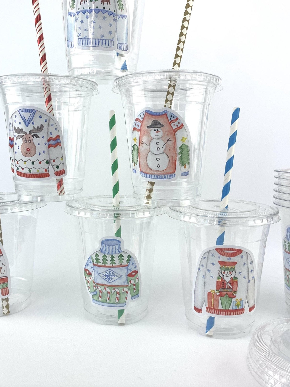 Ugly Sweater Party Drink Cups 12ct - Stesha Party