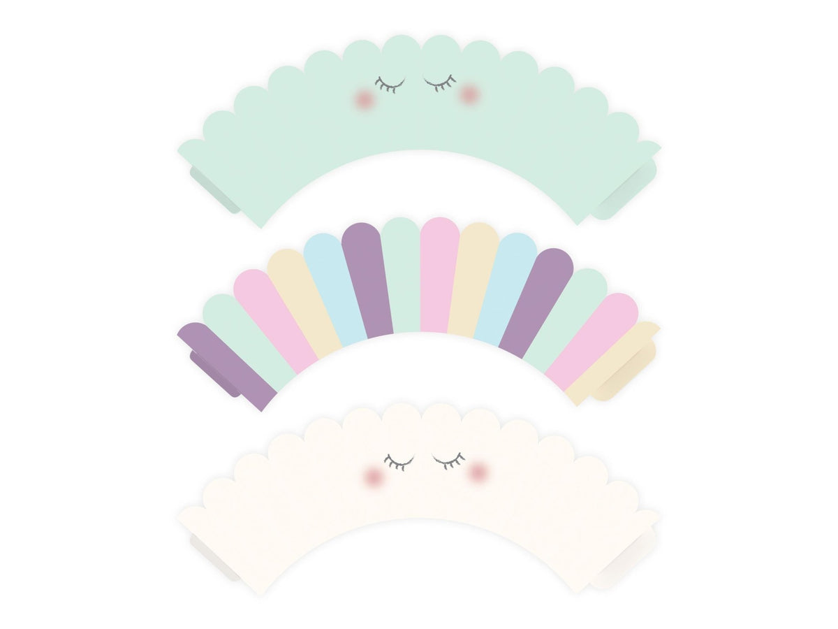 Unicorn Cupcake Wrappers 6ct - Stesha Party