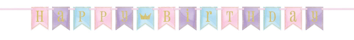 Unicorn Princess Birthday Banner - Stesha Party