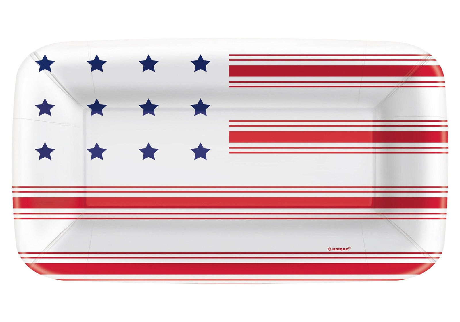 USA Flag Paper Plates - Stesha Party