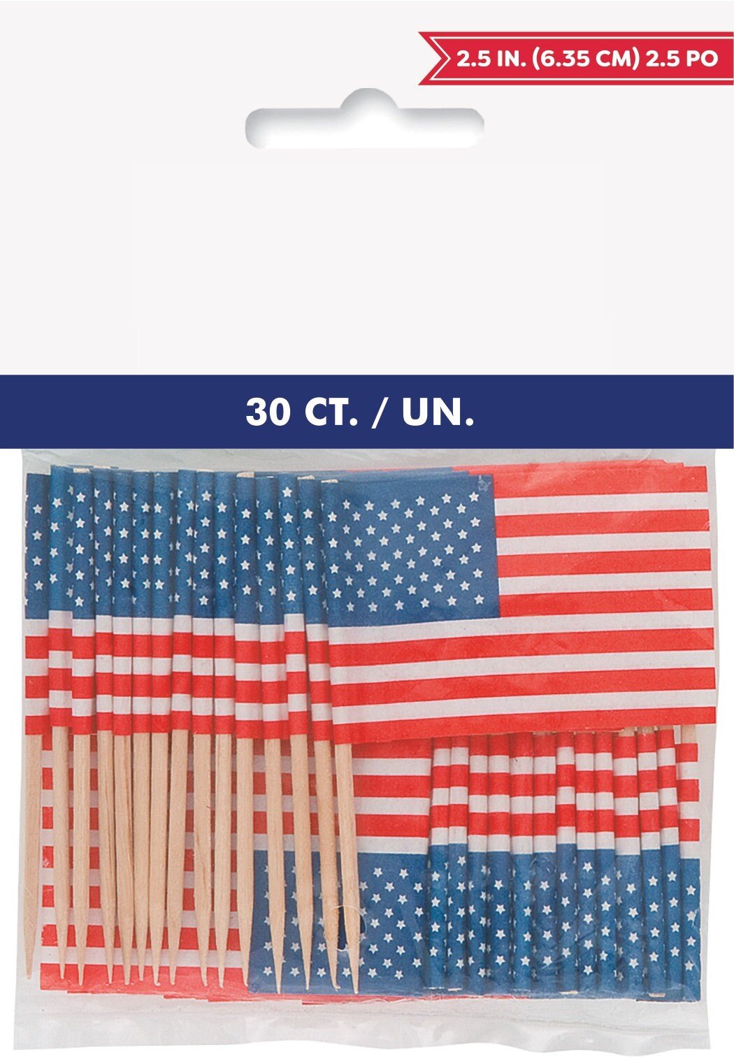 USA Flag Picks 30ct - Stesha Party