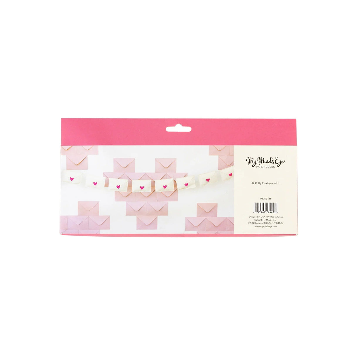 Valentine Felt Love Letter Envelope Garland 6ft - Stesha Party