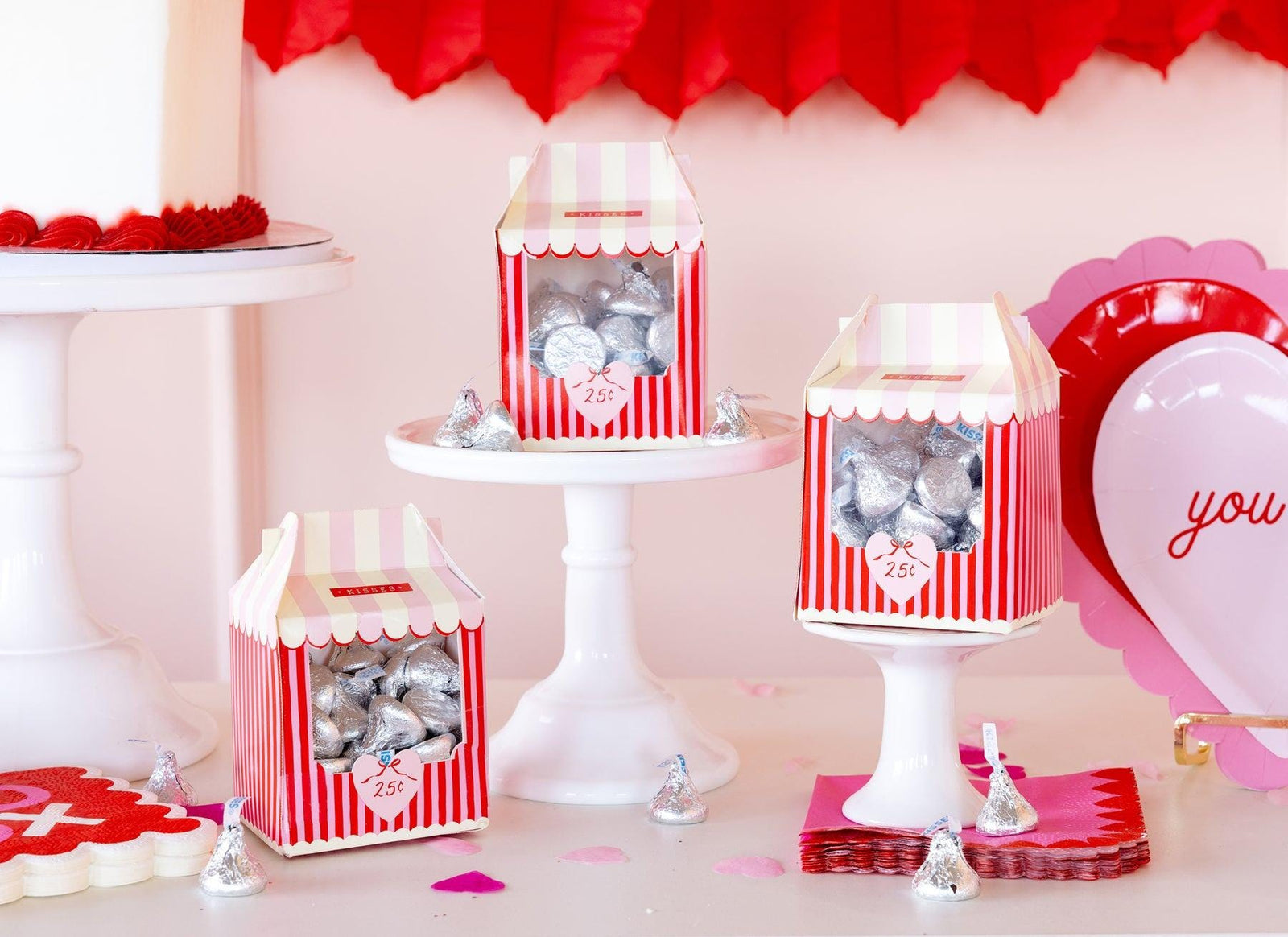 Valentine Kissing Booth Treat Boxes - Stesha Party