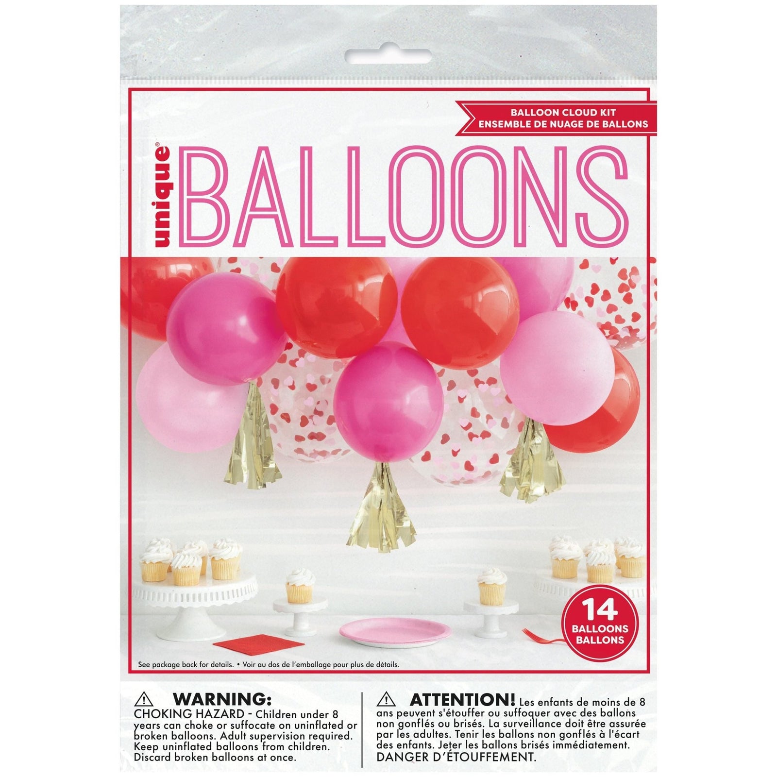 Valentines Balloon Banner with Tassels - Stesha Party