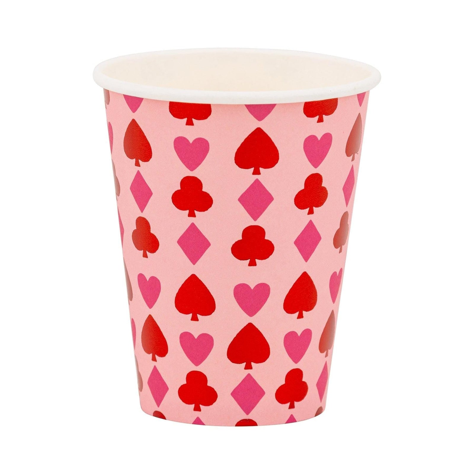 Valentines Card Suits Party Cups 12oz - Stesha Party