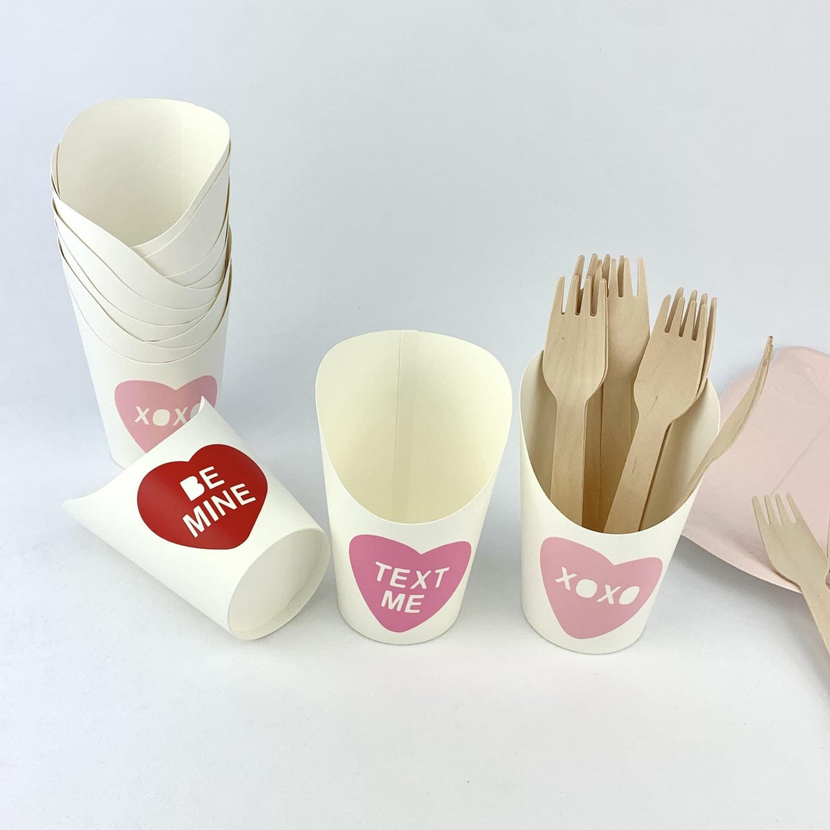 Valentines Day Charcuterie Cups - Stesha Party