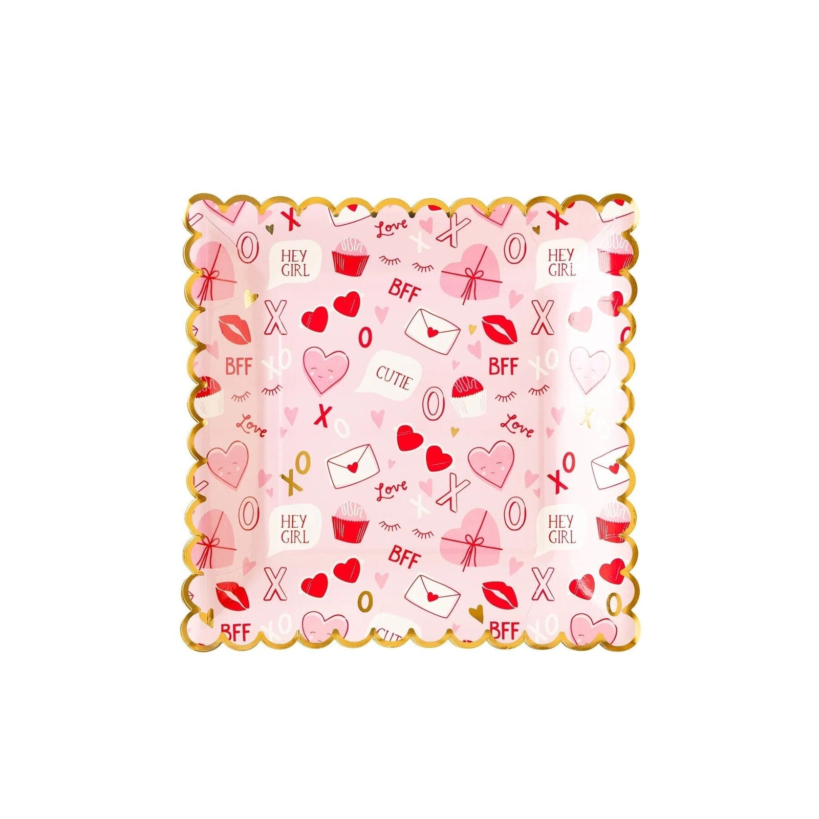 Valentines Party Plates - Stesha Party
