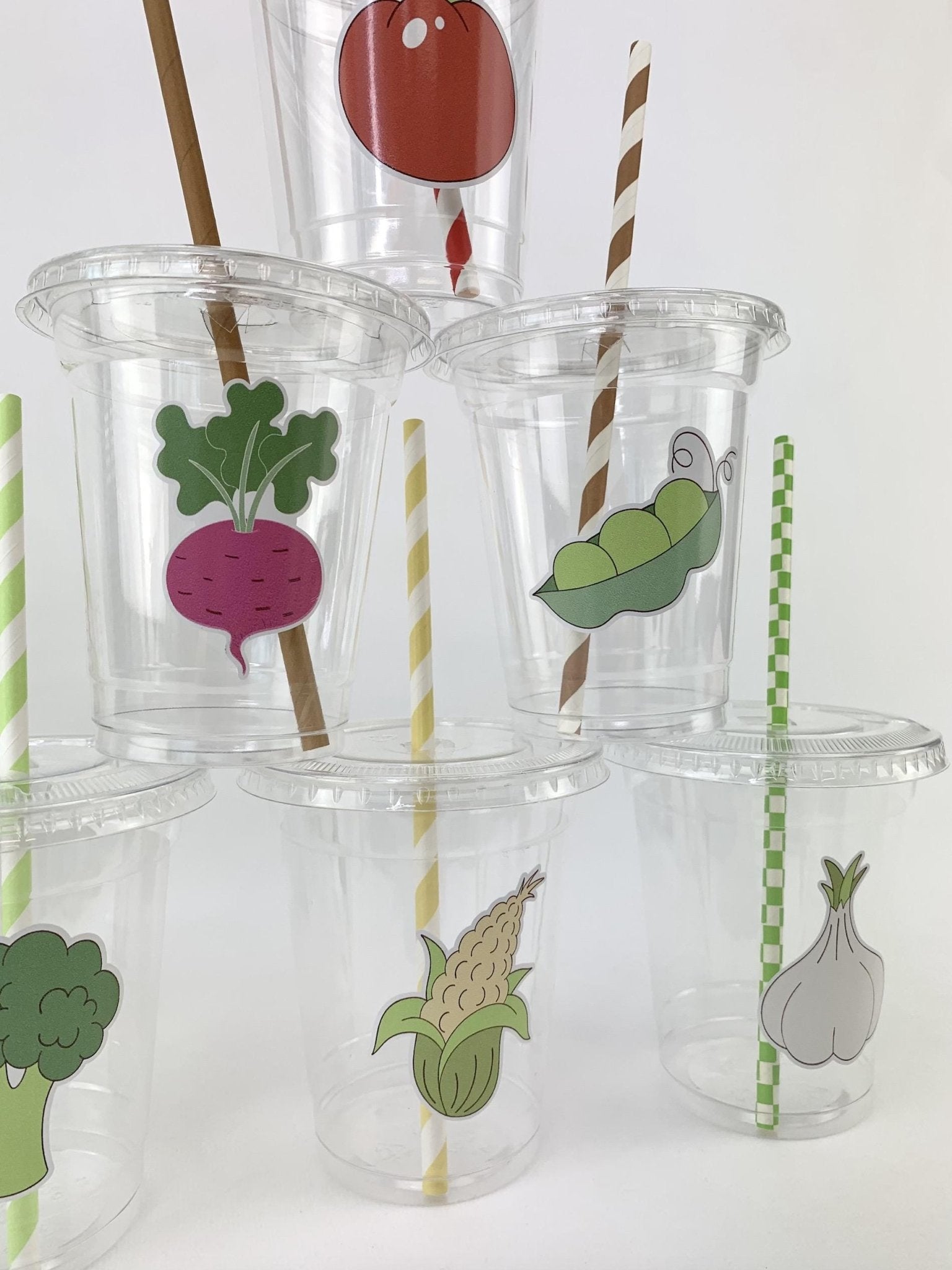 Veggie Party Cups - Stesha Party