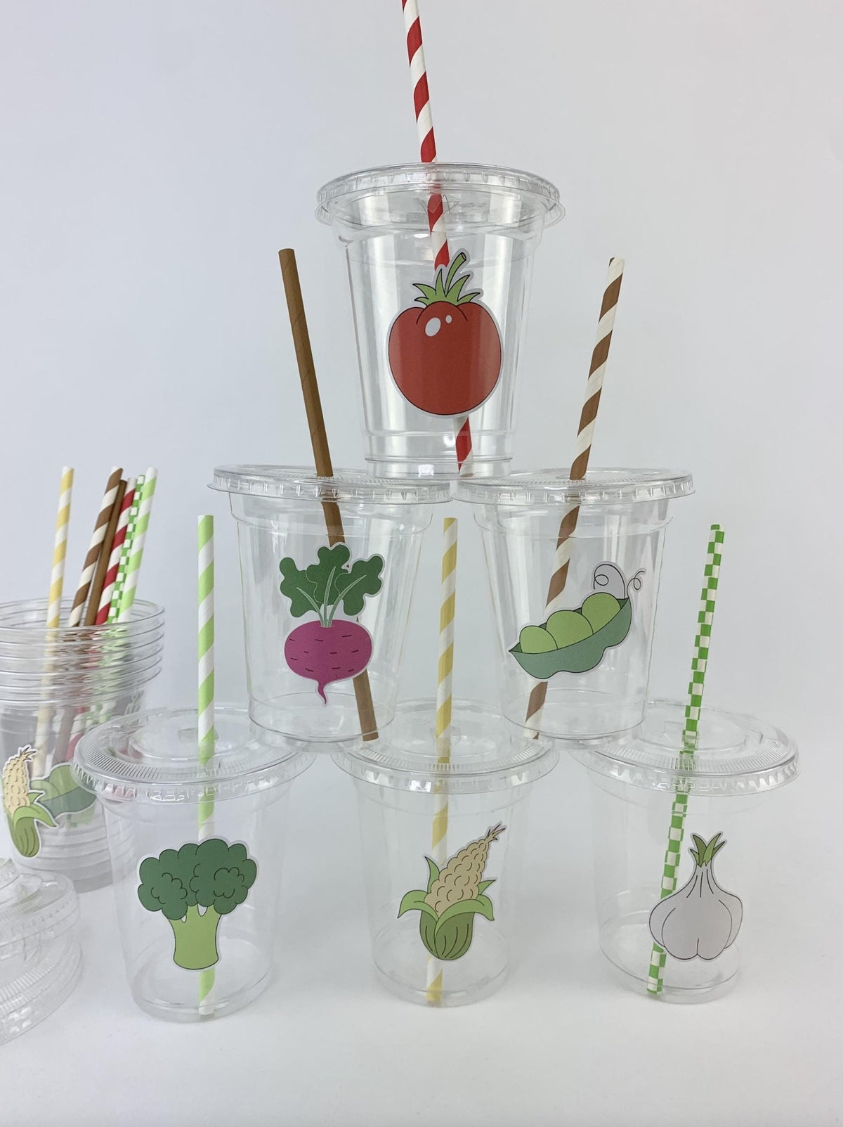 Veggie Party Cups - Stesha Party