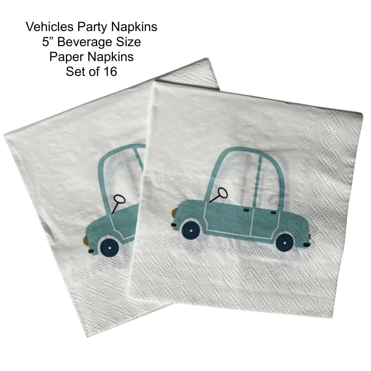 Vehicle Party Napkins 16t - Stesha Party