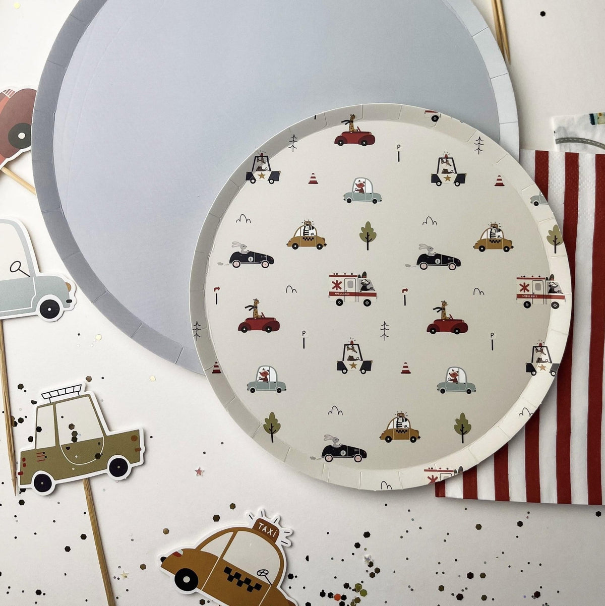 Vehicles Cupcake Picks - Stesha Party