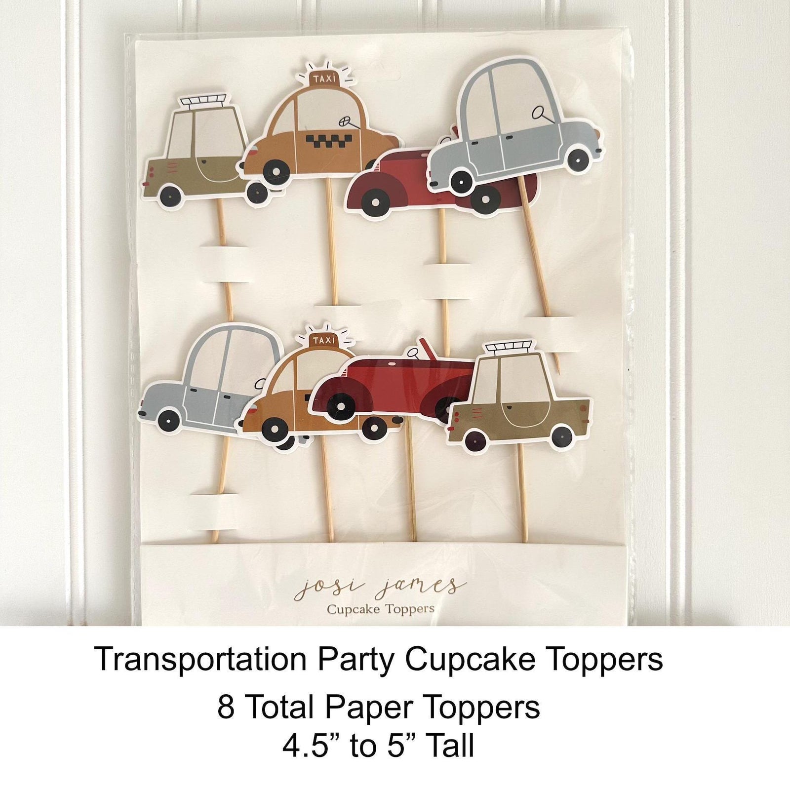 Vehicles Cupcake Picks - Stesha Party