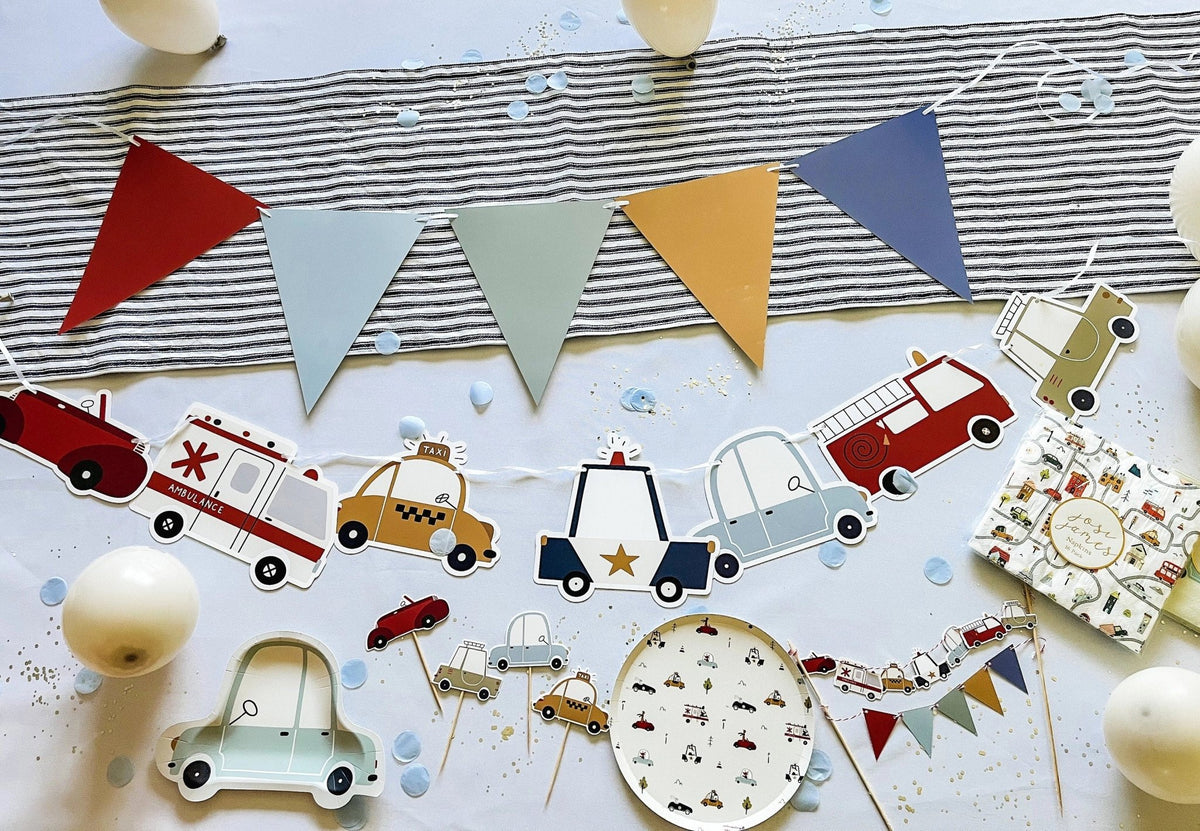 Vehicles Party Banner - Stesha Party