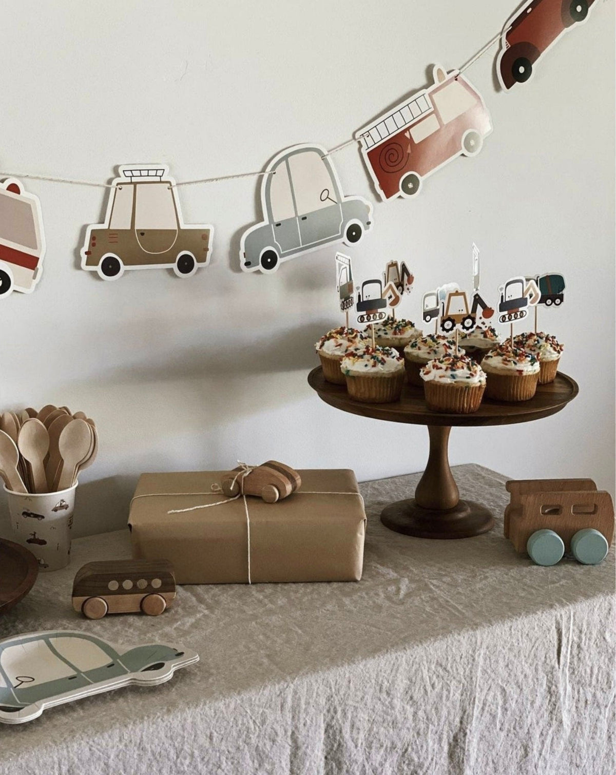 Vehicles Party Banner - Stesha Party