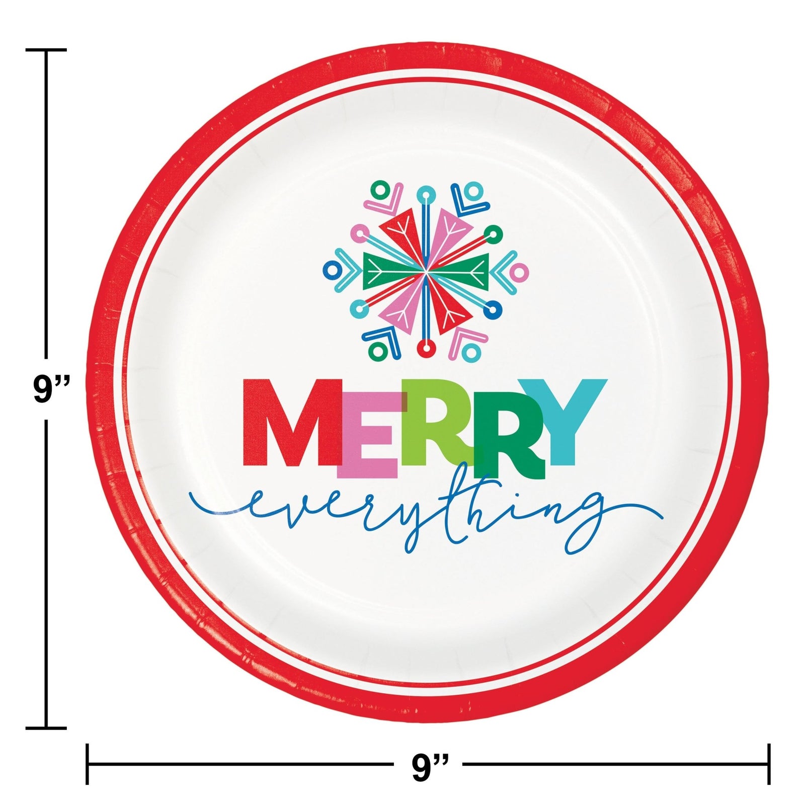 Vibrant Holiday Party Plate & Napkin Set - Stesha Party