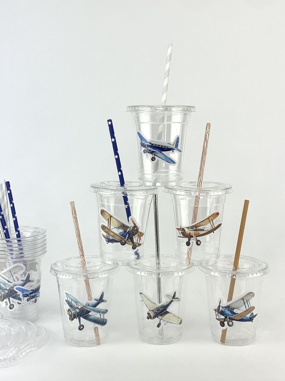 Vintage Airplane Cups - Stesha Party