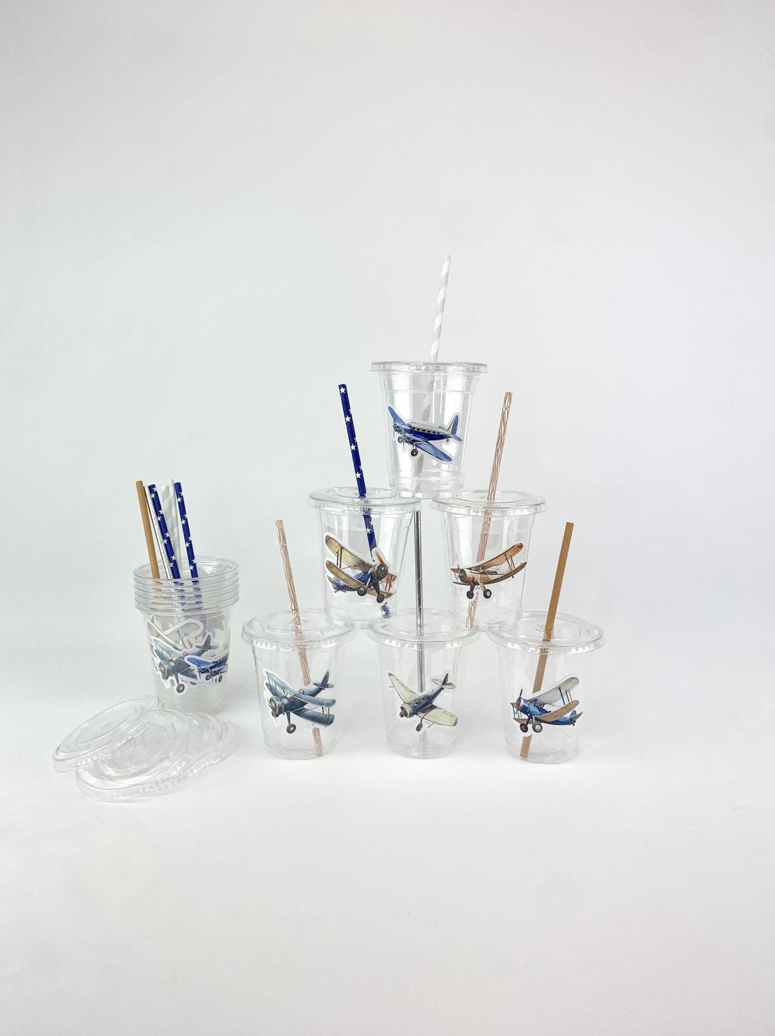 Vintage Airplane Cups - Stesha Party