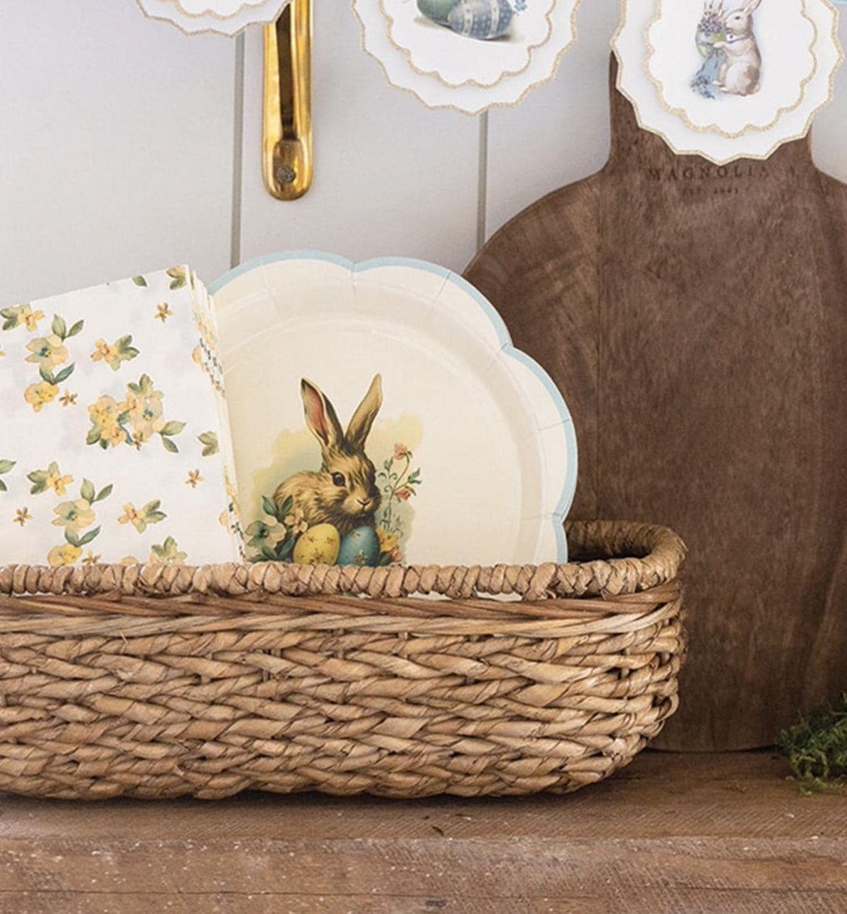 Vintage Easter Bunny Paper Plates - Stesha Party