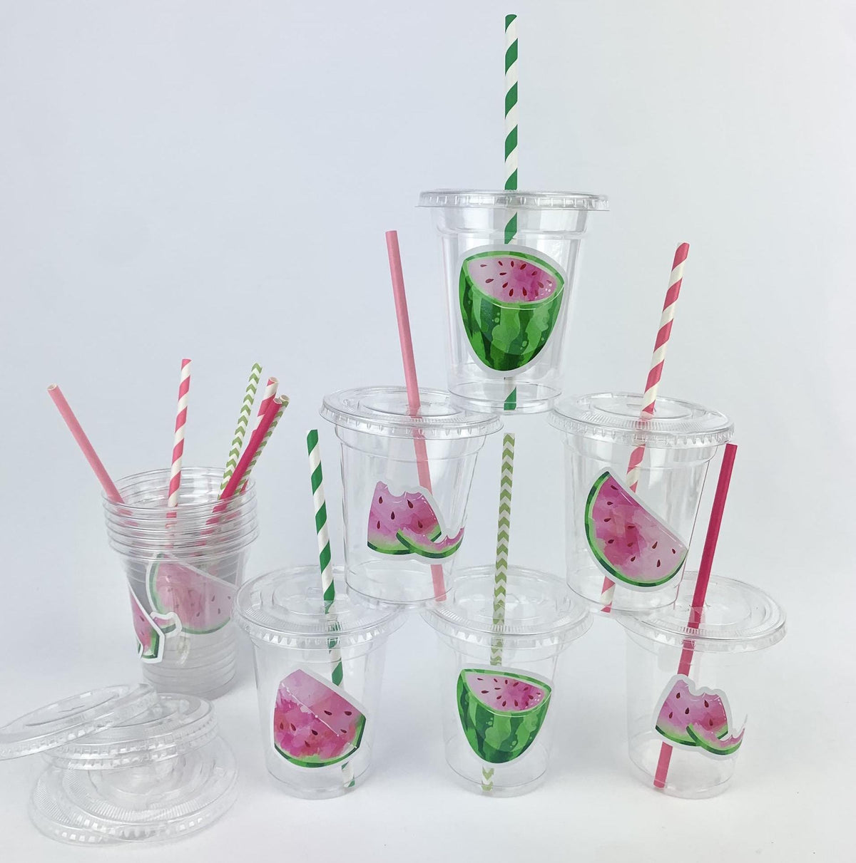 Watermelon Party Cups 12ct - Stesha Party