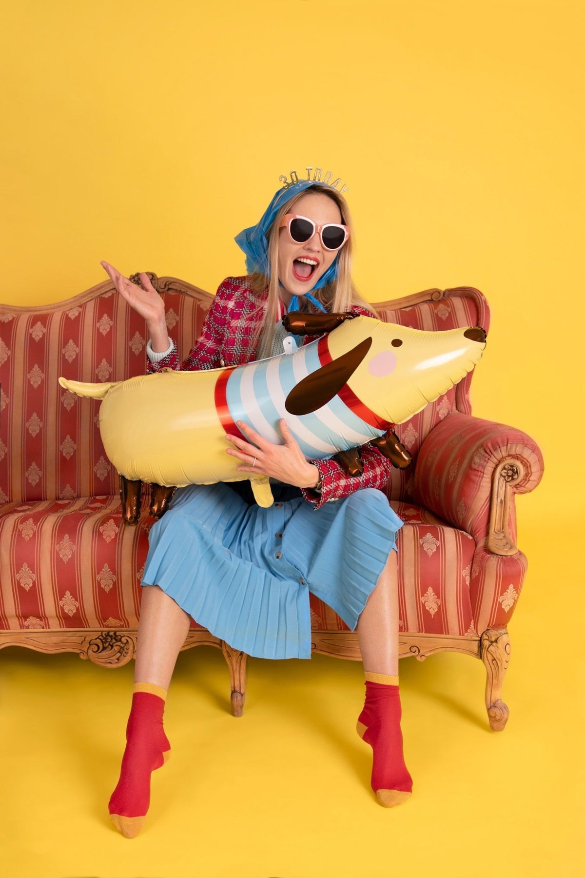 Weiner Dog Balloon - Stesha Party