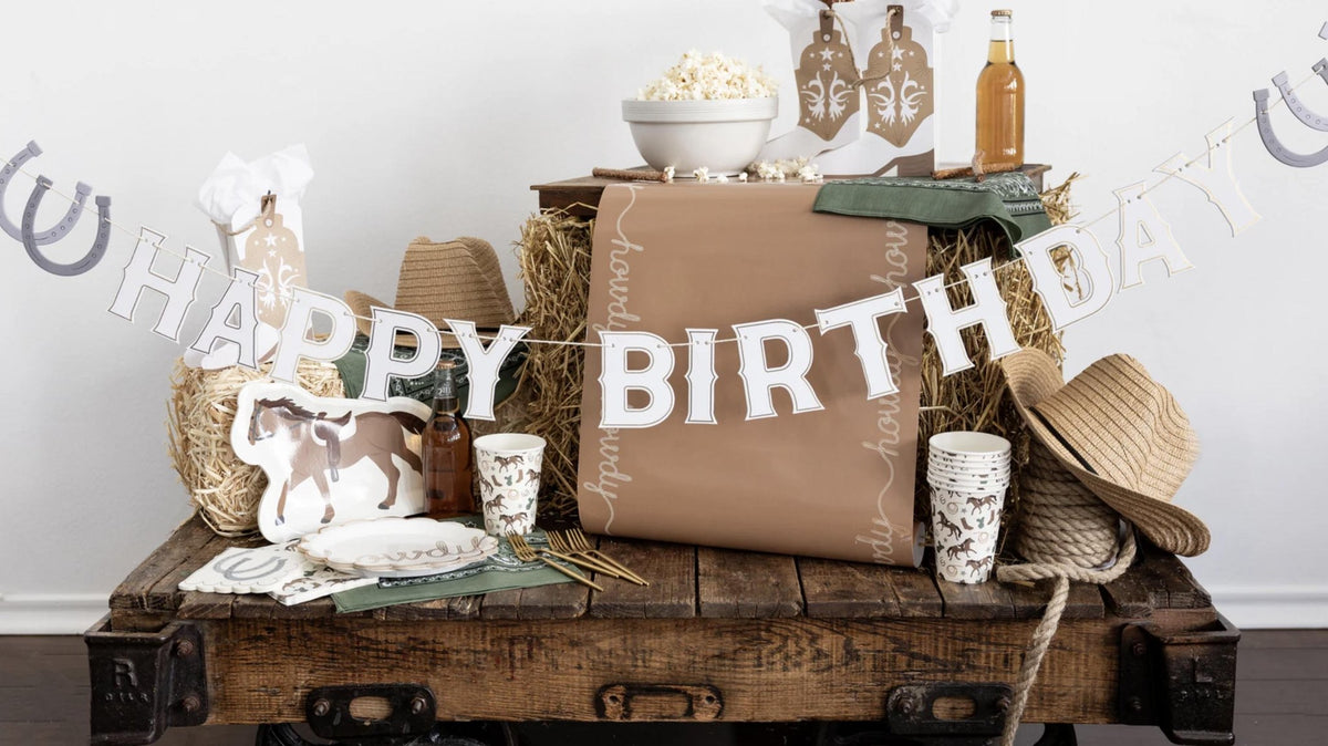 Western Birthday Banner - Stesha Party