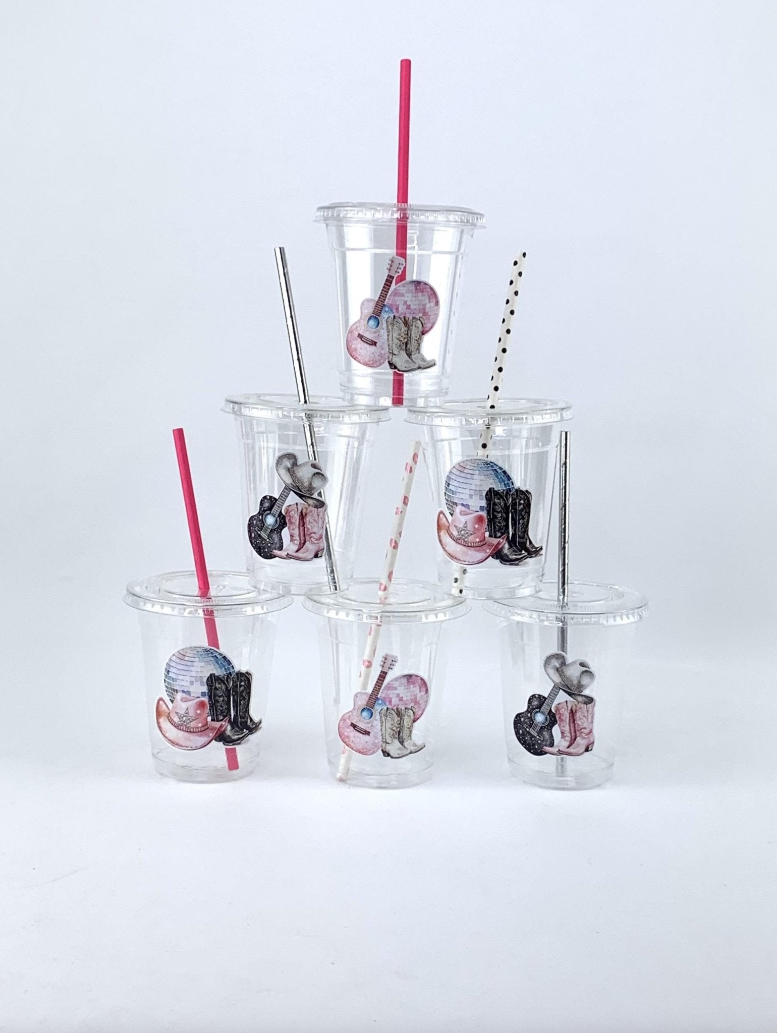 Western Cowgirl Plastic Cups - Stesha Party