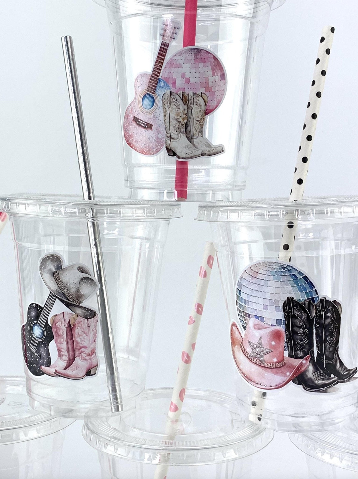 Western Cowgirl Plastic Cups - Stesha Party