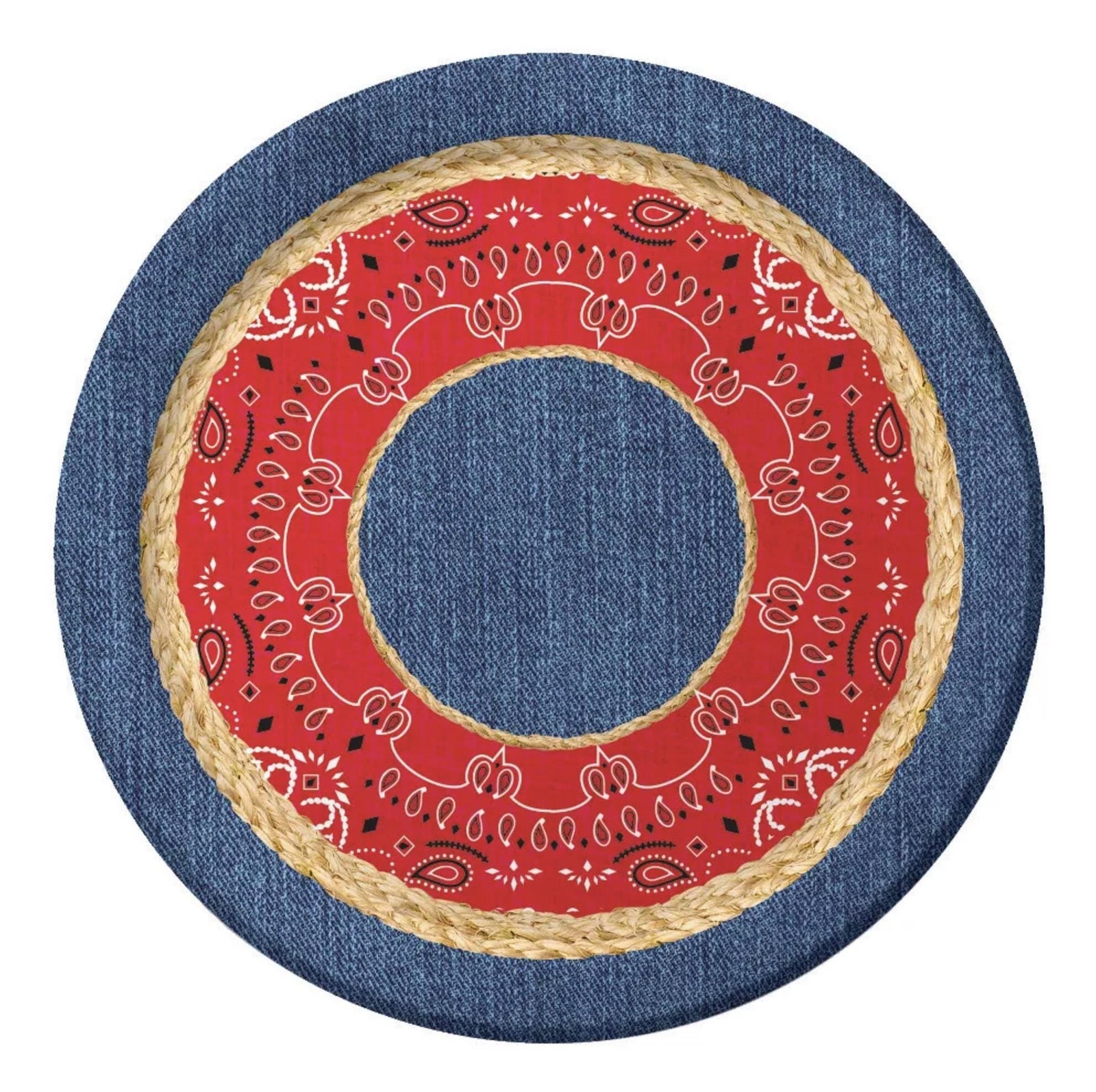 Western Party Paper Cake Plates 8ct - Stesha Party