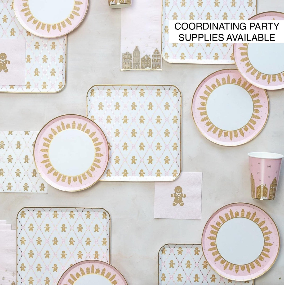 White Gingerbread Party Cups - Stesha Party