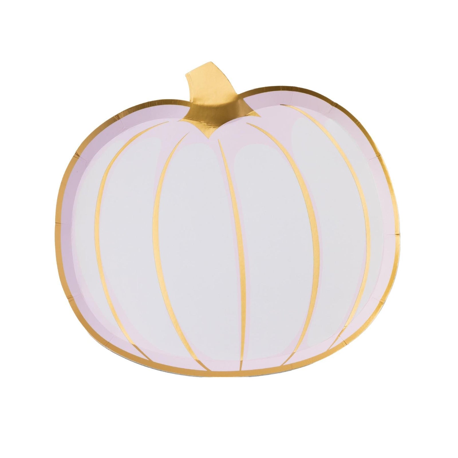 White Gold & Pink Pumpkin Plates 8ct - Stesha Party